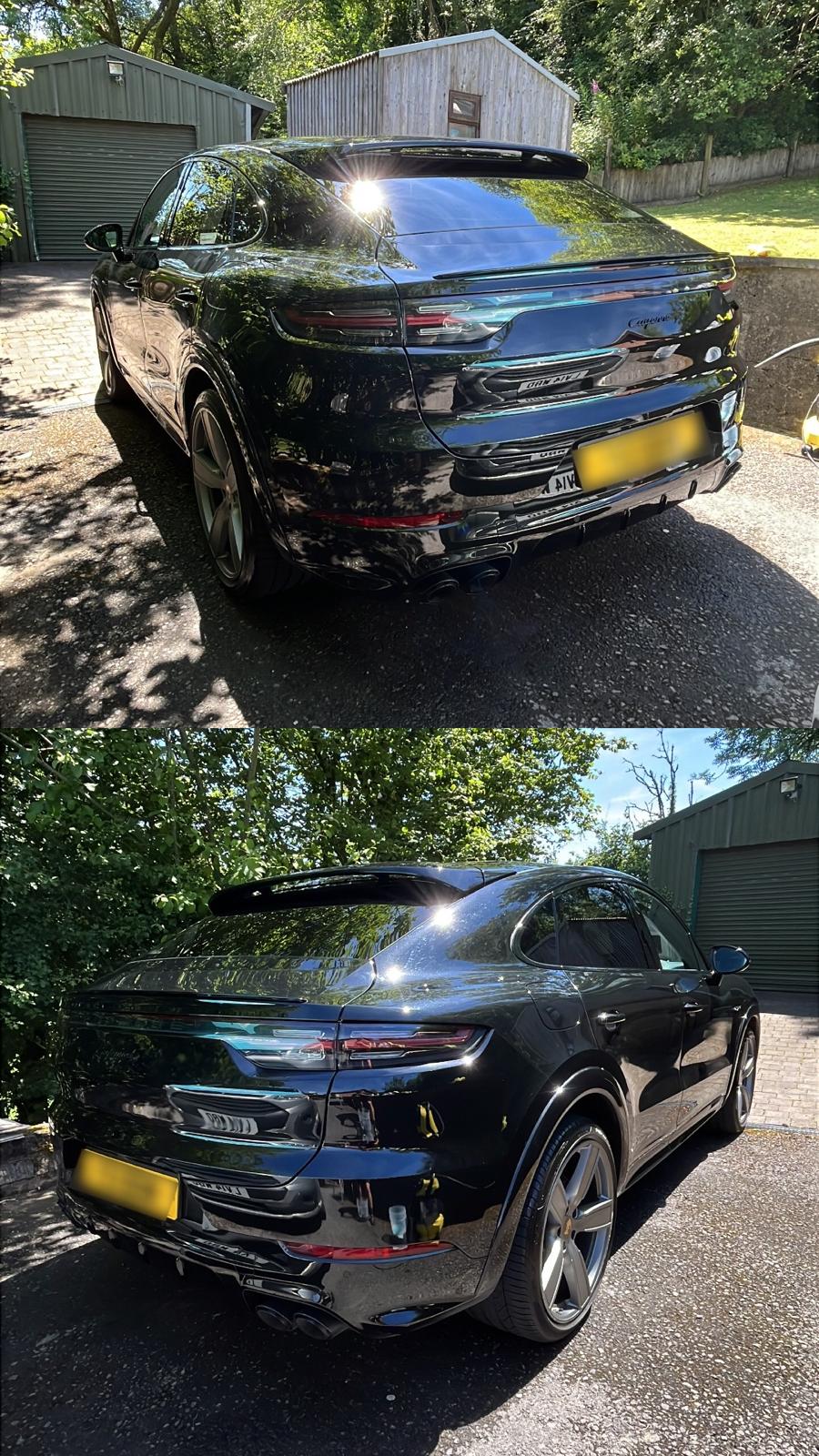 Porsche Cayenne after a premium mobile detail by The Auto Spa, free quotes across South Wales
