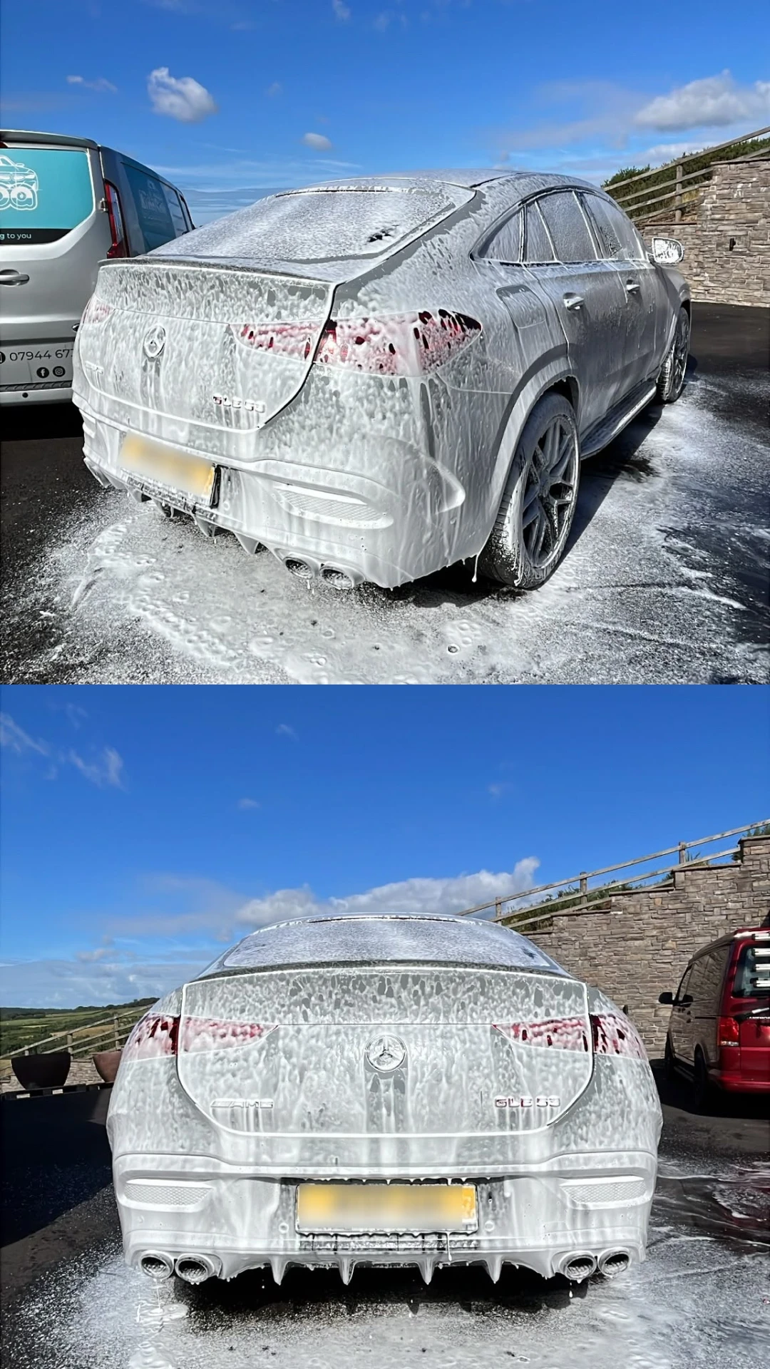 Snow Foam Mercedes Gle63 | The Auto Spa mobile detailing, South Wales